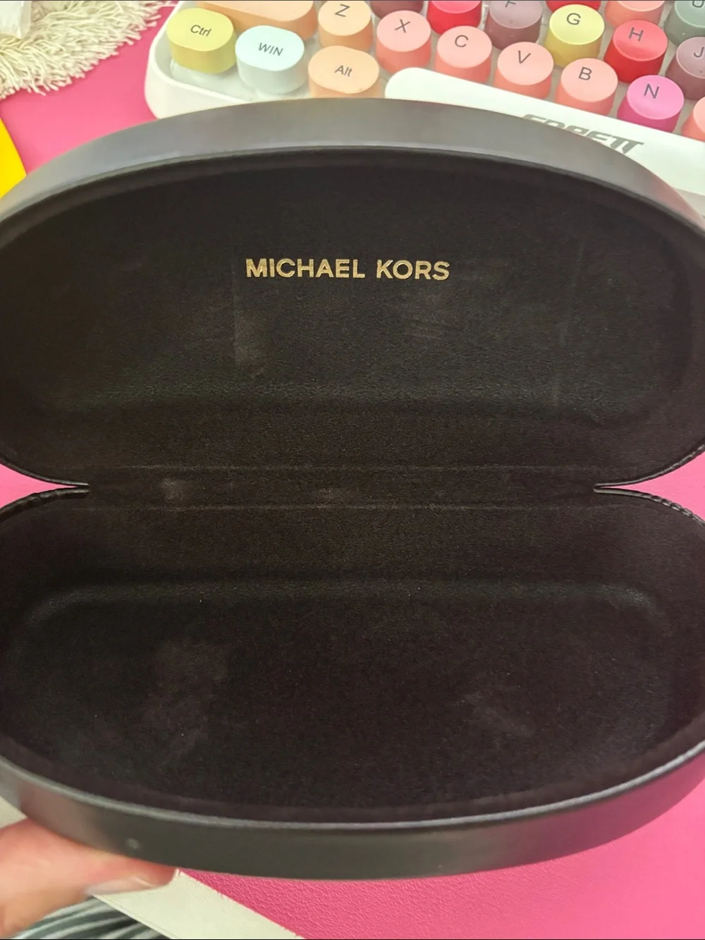 Michael Kors Shield Sunglasses in Silver with Gray Lenses